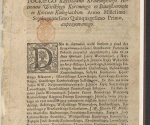 Dyaryusz Czterodniowego Pogrzebu ś. p.Jmci Pana Jozefa z Potoka na Stanisławowie... Hetmana Wielkiego Koronnego w Stanisławowie w Kościele Kollegiackim, Anno Millesimo Septingentesimo Quinquagesimo Primo, expedyowanego [po 25 IX 1751]