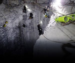 Alpiniści w kopalni Polkowice-Sieroszowice