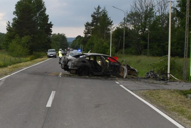 Wypadek motocyklisty w Bieszczadach