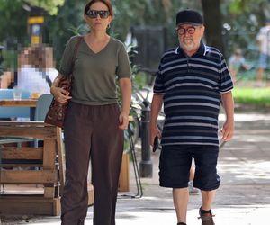 Edward Miszczak i Anna Cieślak na bazarku