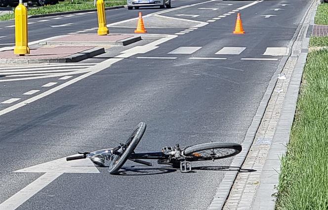 Kierowca bez uprawnień potrącił 13-letniego rowerzystę. Chłopiec też nie był bez winy 