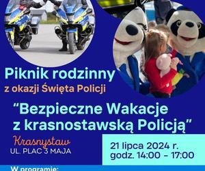 Piknik rodzinny „Bezpieczne wakacje z krasnostawską Policją” [AUDIO]