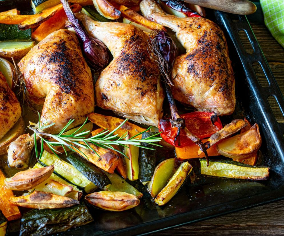 kurczak na warzywach