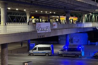 Blokada Ostatniego Pokolenia na Wisłostradzie (13.12.2024)
