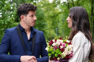 Barwy szczęścia odc. 3103. Regina (Kamila Kamińska), Justin (Jasper Sołtysiewicz)