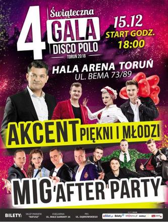 4. Świąteczna Gala Disco Polo w Toruniu!