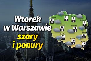 Wtorek w Warszawie szary i ponury. Jaka będzie pogoda w stolicy? [MAPA]