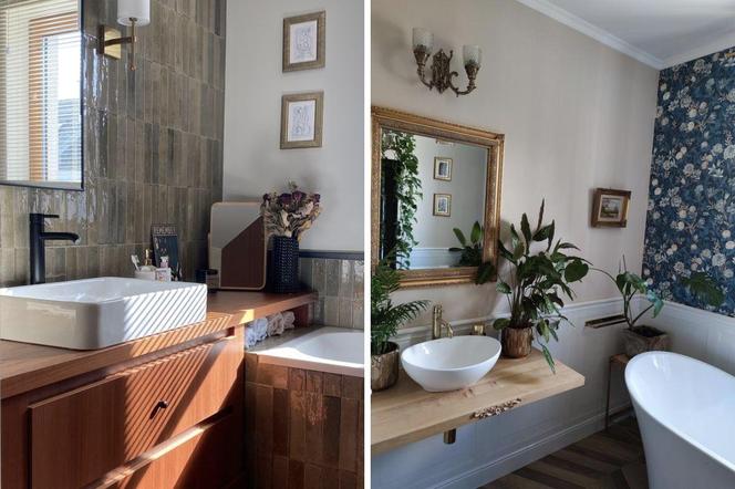 Dwie różne wizje na identyczne łazienki. Jedna to idea architektki, druga redaktorki