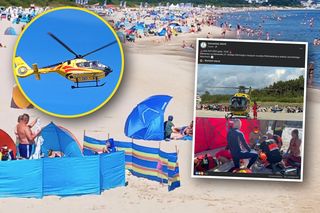 Na plaży rozegrała się dramatyczna walka o życie tonącego mężczyzny. Reanimacja trwała półtorej godziny