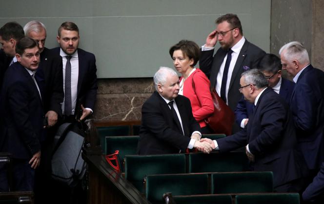 Jarosław Kaczyński w sejmie