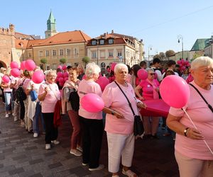 W centrum Lublina królował róż! Przez miasto przeszedł Marsz Różowej Wstążki