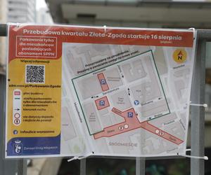 Rozkopane i zamknięte centrum Warszawy. Nie ma jak dojechać do urzędów, banków i sądów. Czy drogowcy puszczą ruch przez nowy deptak?!