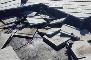 Zniszczyli fontannę w parku na Woli. W dziurze ugrzęzła furgonetka wynajęta przez dzielnicę