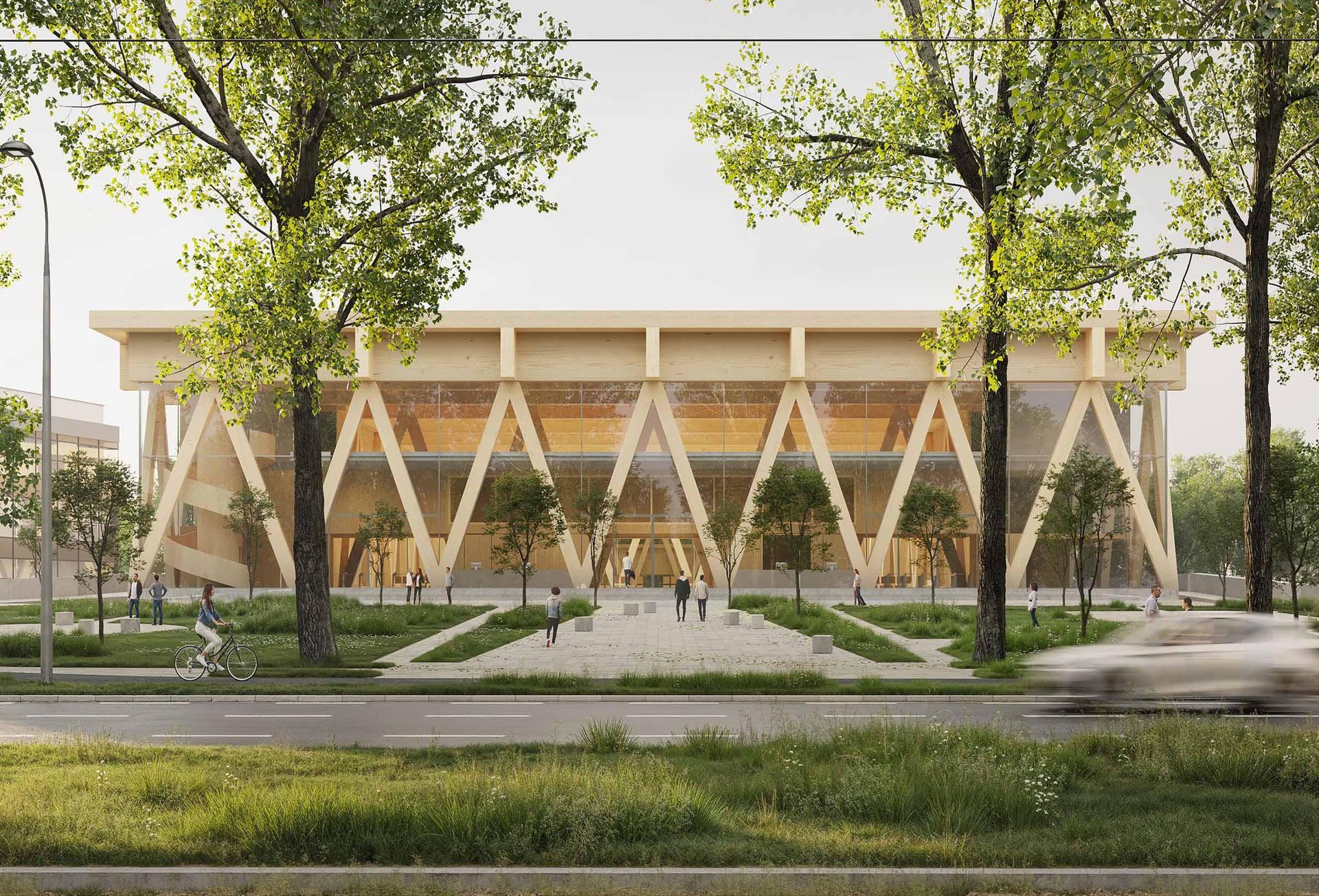 Koncepcja obiektu wielofunkcyjnego z funkcją hali widowiskowo-sportowej oraz centrum kongresowego, zlokalizowanego na terenie Centrum Sportu Akademickiego Politechniki Gdańskiej