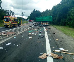 Wypadek na DK6. Zderzyły się ciężarówki