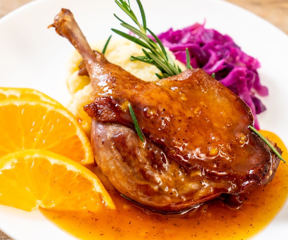 Kaczka z pomarańczowym sosem