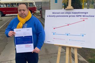 Paliwo coraz droższe! Prezes MPK Wrocław wystawia fakturę dla rządzących