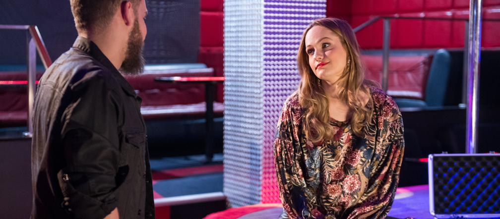 Na Wspólnej, odcinek 2713. Sandra (Michalina Robakiewicz), Miłosz (Maciej Piasny)