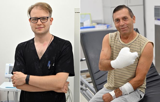 W 5 Klinicznym Szpitalu Wojskowym  Krakowie przyszyli panu Markowi kciuk