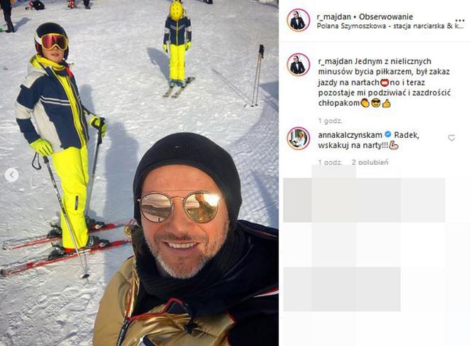 Majdan ze względu na to, że jest piłkarzem ma zakaz jazdy na nartach.