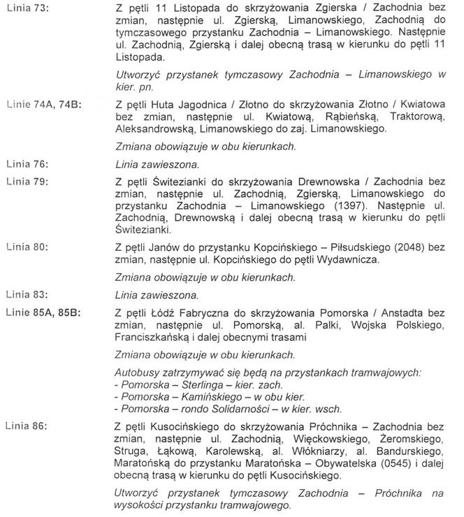 3 Komunikacja miejska podczas DOZ Maraton Łódź 2017