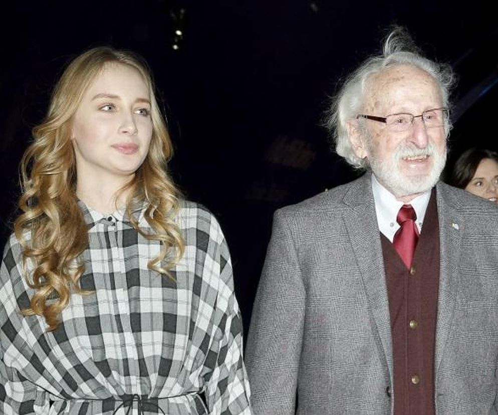 Alicja Pieczka z dziadkiem, Franciszkiem Pieczką