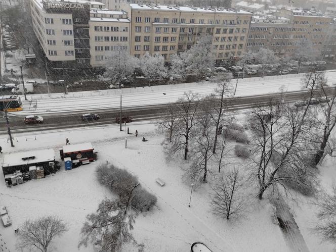 Śnieżyca w Warszawie