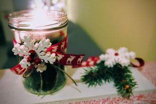 Świąteczna dekoracja w słoiku
