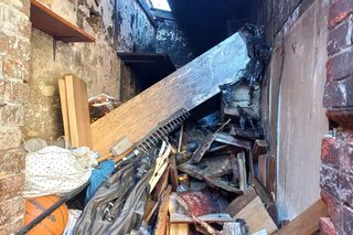 Nocny pożar na Sienkiewicza w Lesznie. Możliwe, że to było podpalenie