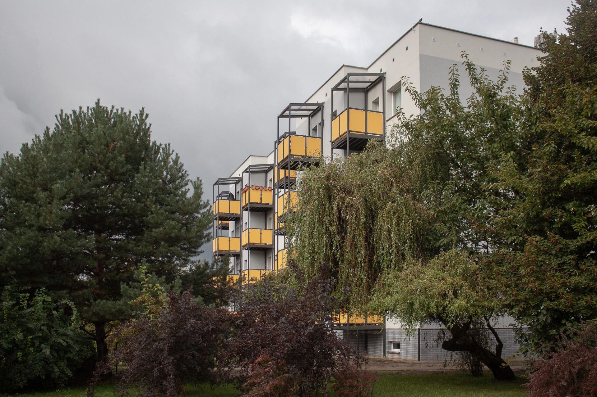 Blok przy Fredry 7 w Katowicach po termomodernizacji