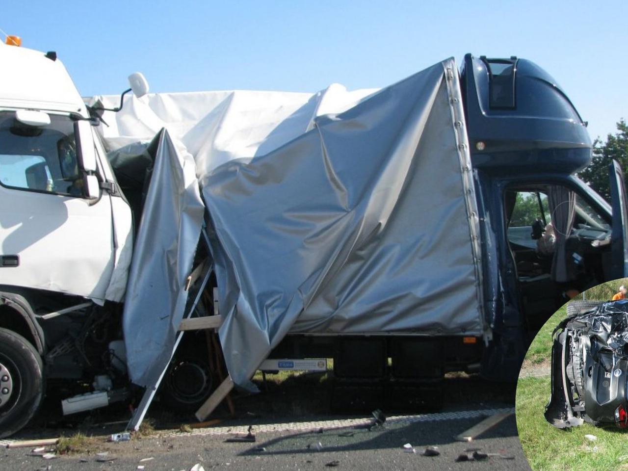Karambol na autostradzie A4. Rozbite auta, zablokowana droga. Znamy przyczynę
