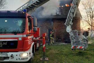 Pożar domku jednorodzinnego w miejscowości Tupadły