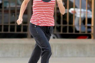 Heidi Klum jogging