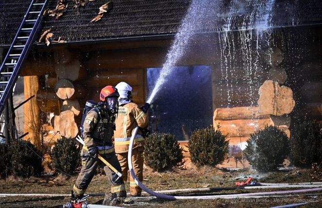 Pożar kultowej bieszczadzkiej restauracji Wilcza Jama