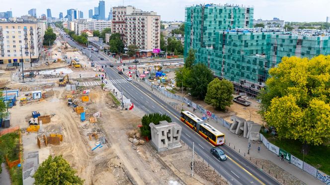 Budowa tramwaju do Dworca Zachodniego od strony Ochoty