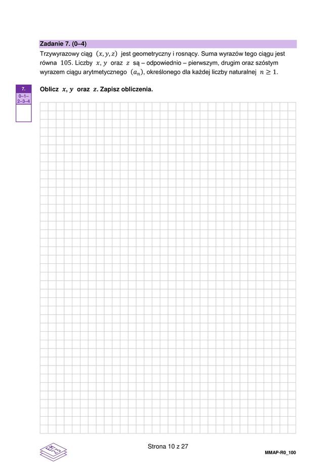 Matura z matematyki rozszerzonej – ARKUSZ FORMUŁA 2015