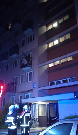 Pożar w bloku w Kielcach