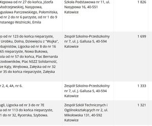 Frekwencja wyborcza w Katowicach wg lokali wyborczych