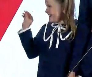Karol Nawrocki z rodziną. Jego córka skradła show na wieczorze wyborczym