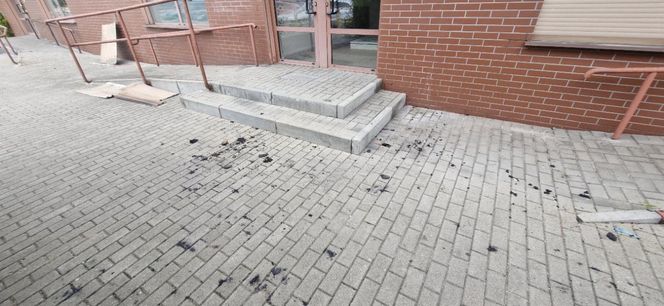 Budynek przy ul. Lubickiej po pożarze