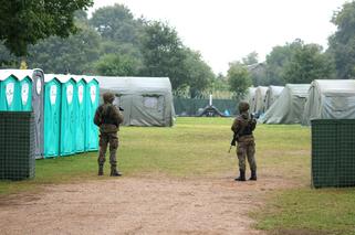 Nowy Dwór (woj. podlaskie). Wojskowy obóz w pobliżu granicy z Białorusią