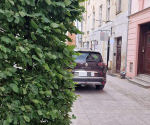 „Mistrzowie parkowania” rozjeżdżają historyczną część Olsztyna. Posypały się mandaty