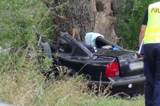 Auto pełne młodych ludzi roztrzaskane na drzewie. 21-letnia pasażerka nie żyje