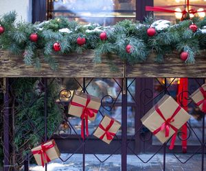 Zimowe dekoracje balkonu i tarasu