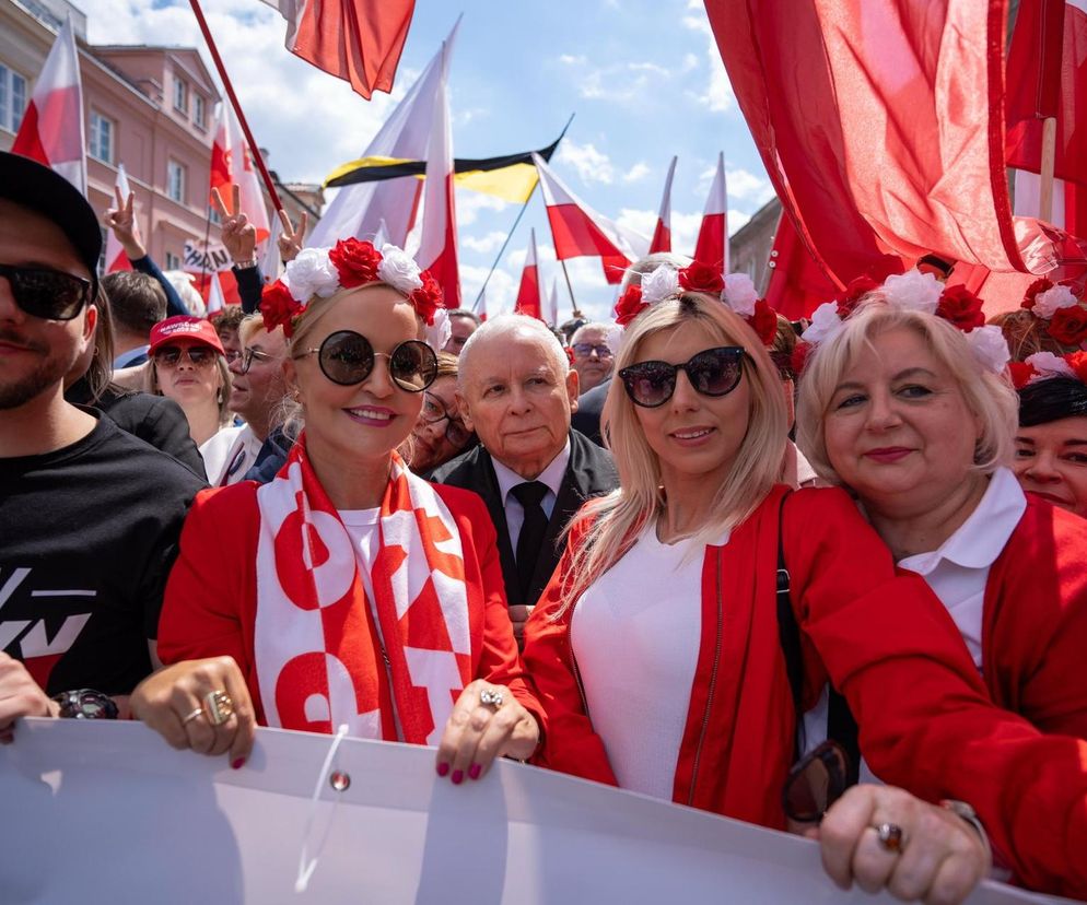  Jarosław Kaczyński na marszu Karola Nawrockiego