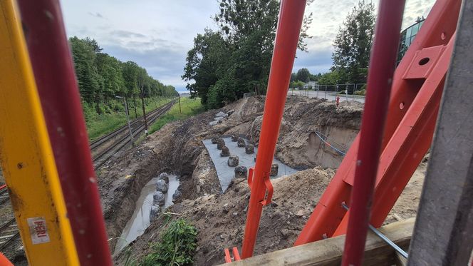 Postępują prace na olsztyńskim Tracku. Powstaje m.in. nowoczesny wiadukt