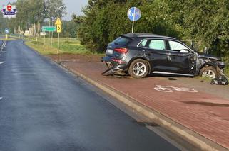 Rozbił SUV-a o betonowy przepust, bo dziki wybiegły mu na drogę. Służby zawiadomił inteligentny system eCall