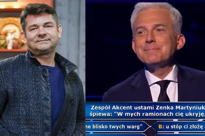 Milionerzy: Zenek Martyniuk pytaniem w teleturnieju. Hubert Urbański nie powstrzymał śmiechu
