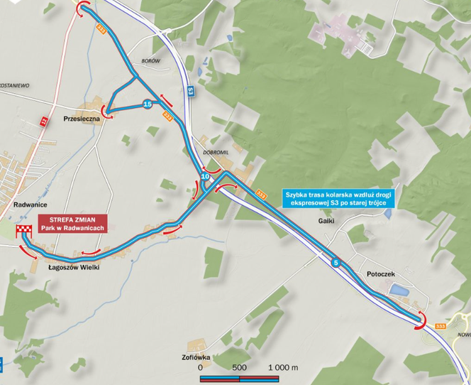 Trasa Duathlon Radwanice