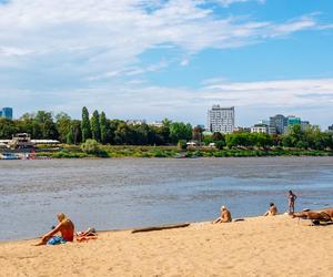 Plażówka Saska, czyli plaża na Saskiej Kępie